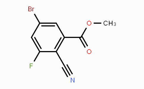 CAS No. 1805104-24-8, Methyl 5-bromo-2-cyano-3-fluorobenzoate