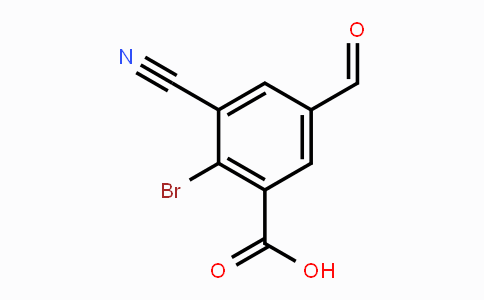 CAS No. 1805246-76-7, 2-Bromo-3-cyano-5-formylbenzoic acid