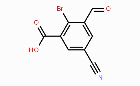 CAS No. 1807023-09-1, 2-Bromo-5-cyano-3-formylbenzoic acid