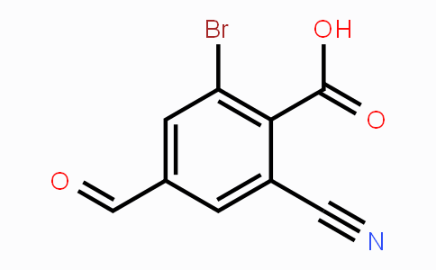 CAS No. 1805486-11-6, 2-Bromo-6-cyano-4-formylbenzoic acid
