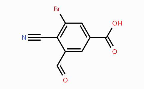 CAS No. 1805015-94-4, 3-Bromo-4-cyano-5-formylbenzoic acid