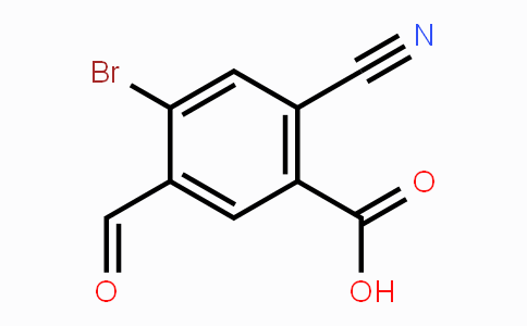 CAS No. 1806062-28-1, 4-Bromo-2-cyano-5-formylbenzoic acid