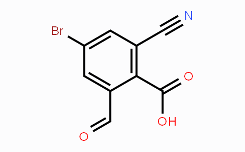 CAS No. 1805188-95-7, 4-Bromo-2-cyano-6-formylbenzoic acid
