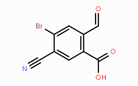 CAS No. 1805486-23-0, 4-Bromo-5-cyano-2-formylbenzoic acid