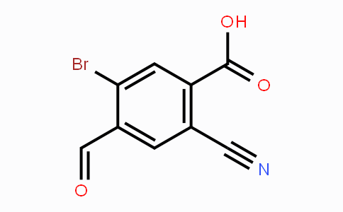 CAS No. 1805016-01-6, 5-Bromo-2-cyano-4-formylbenzoic acid