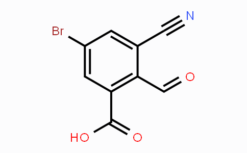 CAS No. 1806849-94-4, 5-Bromo-3-cyano-2-formylbenzoic acid