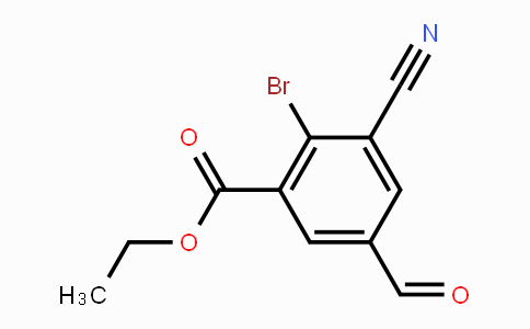 CAS No. 1807078-22-3, Ethyl 2-bromo-3-cyano-5-formylbenzoate