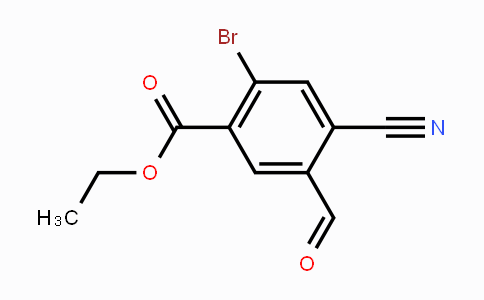 CAS No. 1805406-87-4, Ethyl 2-bromo-4-cyano-5-formylbenzoate