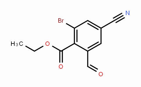 CAS No. 1805104-42-0, Ethyl 2-bromo-4-cyano-6-formylbenzoate