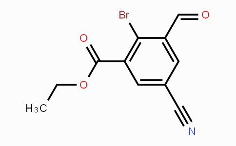 CAS No. 1807206-54-7, Ethyl 2-bromo-5-cyano-3-formylbenzoate