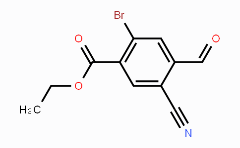 CAS No. 1807078-30-3, Ethyl 2-bromo-5-cyano-4-formylbenzoate