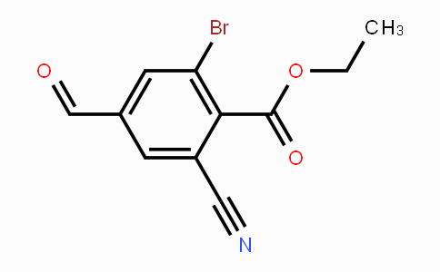 CAS No. 1807023-25-1, Ethyl 2-bromo-6-cyano-4-formylbenzoate