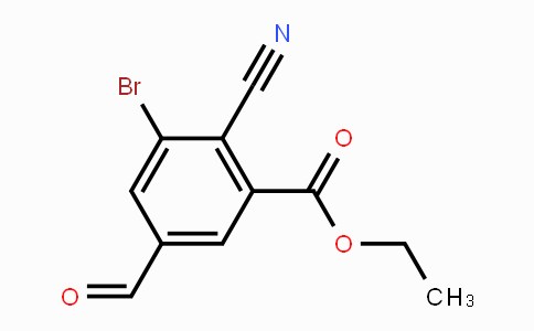 CAS No. 1807206-59-2, Ethyl 3-bromo-2-cyano-5-formylbenzoate