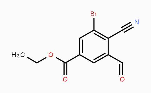 CAS No. 1805104-47-5, Ethyl 3-bromo-4-cyano-5-formylbenzoate