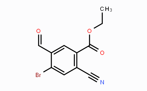 CAS No. 1805591-99-4, Ethyl 4-bromo-2-cyano-5-formylbenzoate