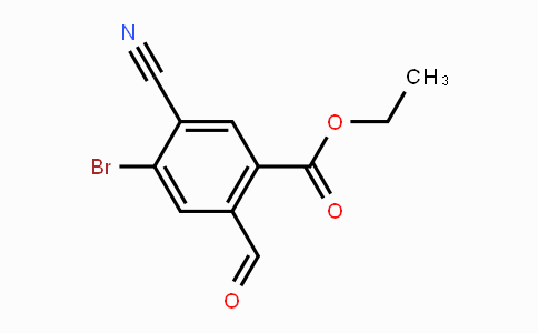 CAS No. 1805596-33-1, Ethyl 4-bromo-5-cyano-2-formylbenzoate
