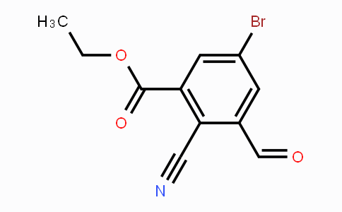 CAS No. 1805247-22-6, Ethyl 5-bromo-2-cyano-3-formylbenzoate