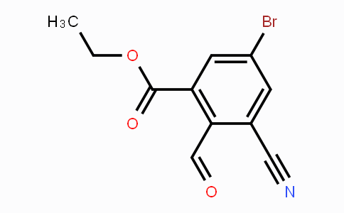 CAS No. 1805592-10-2, Ethyl 5-bromo-3-cyano-2-formylbenzoate