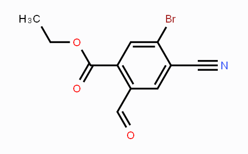 CAS No. 1805596-39-7, Ethyl 5-bromo-4-cyano-2-formylbenzoate