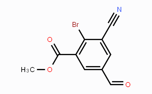 CAS No. 1805407-11-7, Methyl 2-bromo-3-cyano-5-formylbenzoate
