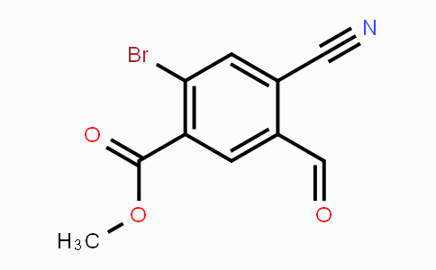 CAS No. 1805407-26-4, Methyl 2-bromo-4-cyano-5-formylbenzoate
