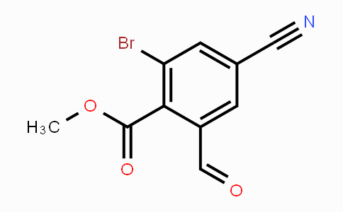 CAS No. 1805247-31-7, Methyl 2-bromo-4-cyano-6-formylbenzoate