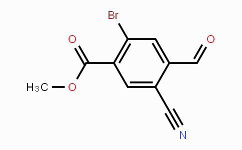CAS No. 1804381-26-7, Methyl 2-bromo-5-cyano-4-formylbenzoate