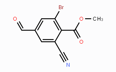CAS No. 1807023-33-1, Methyl 2-bromo-6-cyano-4-formylbenzoate