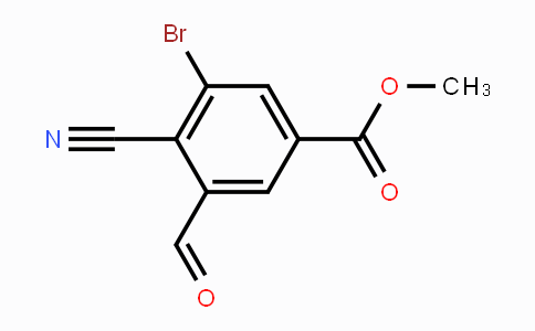 CAS No. 1804381-28-9, Methyl 3-bromo-4-cyano-5-formylbenzoate
