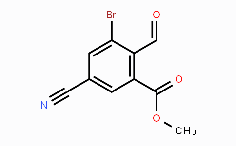 CAS No. 1805247-36-2, Methyl 3-bromo-5-cyano-2-formylbenzoate