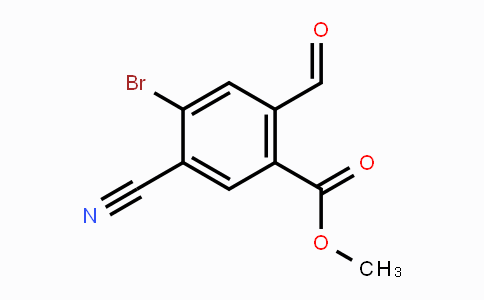 CAS No. 1805486-35-4, Methyl 4-bromo-5-cyano-2-formylbenzoate