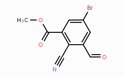 CAS No. 1805407-46-8, Methyl 5-bromo-2-cyano-3-formylbenzoate