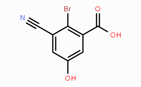CAS No. 1805487-16-4, 2-Bromo-3-cyano-5-hydroxybenzoic acid