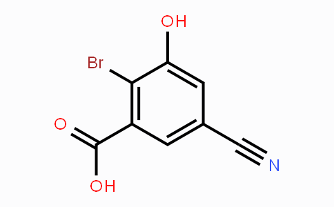 CAS No. 1805487-23-3, 2-Bromo-5-cyano-3-hydroxybenzoic acid
