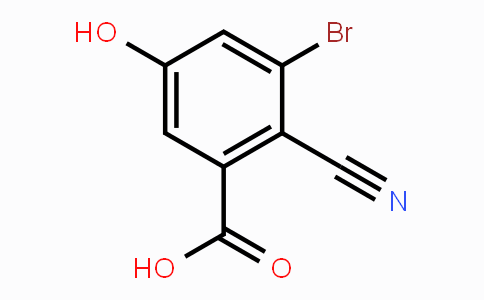 CAS No. 1804381-52-9, 3-Bromo-2-cyano-5-hydroxybenzoic acid