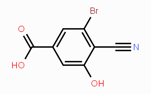 CAS No. 1805487-34-6, 3-Bromo-4-cyano-5-hydroxybenzoic acid