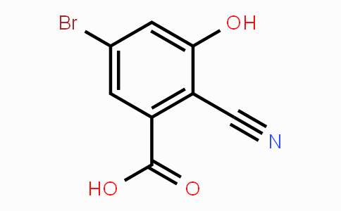 CAS No. 1805487-59-5, 5-Bromo-2-cyano-3-hydroxybenzoic acid
