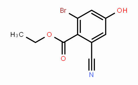 CAS No. 1805191-02-9, Ethyl 2-bromo-6-cyano-4-hydroxybenzoate