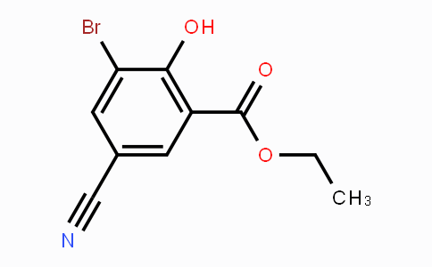 CAS No. 1805597-03-8, Ethyl 3-bromo-5-cyano-2-hydroxybenzoate