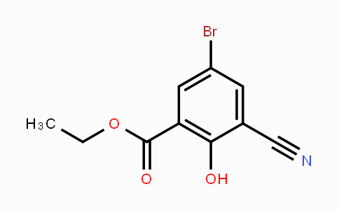 CAS No. 1805487-75-5, Ethyl 5-bromo-3-cyano-2-hydroxybenzoate