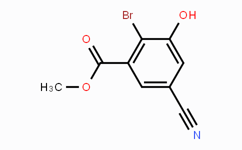 CAS No. 1805191-15-4, Methyl 2-bromo-5-cyano-3-hydroxybenzoate