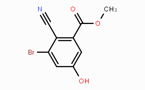 CAS No. 1805099-11-9, Methyl 3-bromo-2-cyano-5-hydroxybenzoate