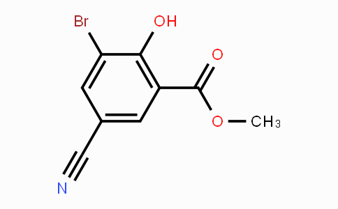 CAS No. 1805525-23-8, Methyl 3-bromo-5-cyano-2-hydroxybenzoate