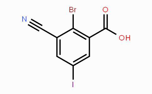 CAS No. 1805487-44-8, 2-Bromo-3-cyano-5-iodobenzoic acid