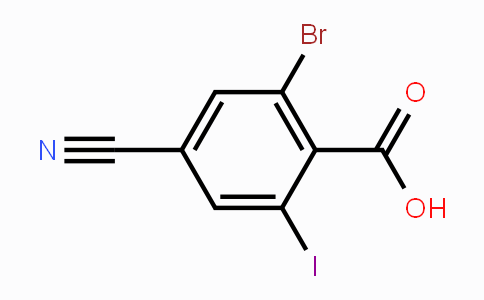 CAS No. 1805248-39-8, 2-Bromo-4-cyano-6-iodobenzoic acid