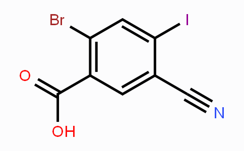 CAS No. 1806064-94-7, 2-Bromo-5-cyano-4-iodobenzoic acid