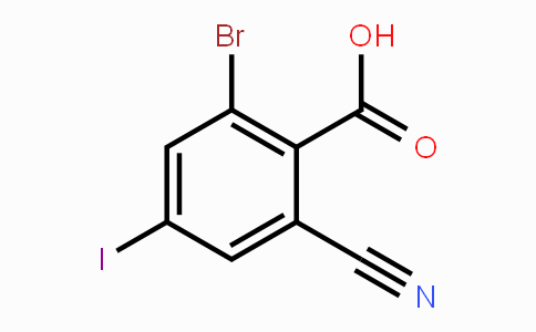 CAS No. 1806850-55-4, 2-Bromo-6-cyano-4-iodobenzoic acid