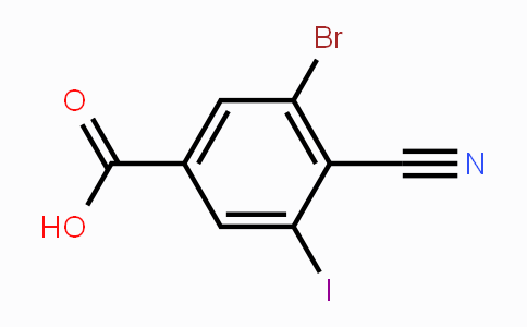 CAS No. 1805526-52-6, 3-Bromo-4-cyano-5-iodobenzoic acid