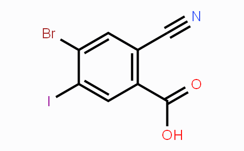 CAS No. 1805594-27-7, 4-Bromo-2-cyano-5-iodobenzoic acid