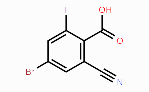 CAS No. 1805183-51-0, 4-Bromo-2-cyano-6-iodobenzoic acid